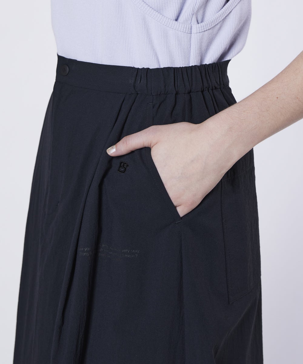 新品❣️ダブルスタンダードクロージングessential❣️スカート ESSENTIAL / ナイロンタフタロングスカート BOTTOMS Night STORE