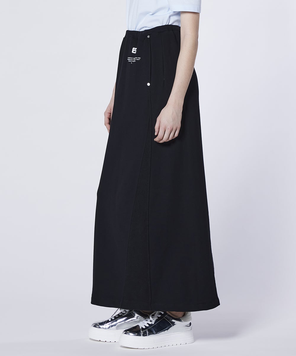ESSENTIAL / 裏毛切り替えロングスカート BOTTOMS Night STORE