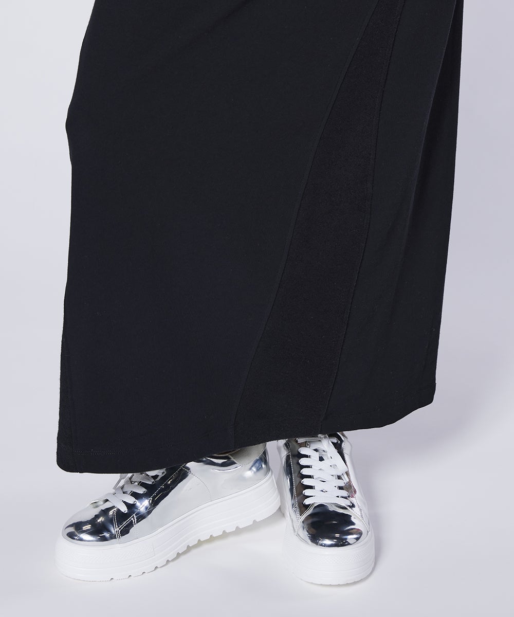 ESSENTIAL / 裏毛切り替えロングスカート BOTTOMS Night STORE