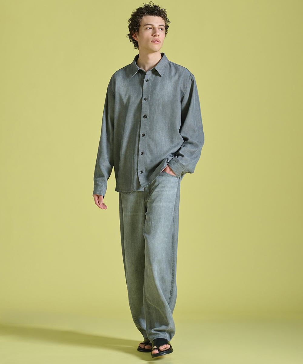 10%OFF】D/him テンセルデニムシャツ TOPS Night STORE | ダブル