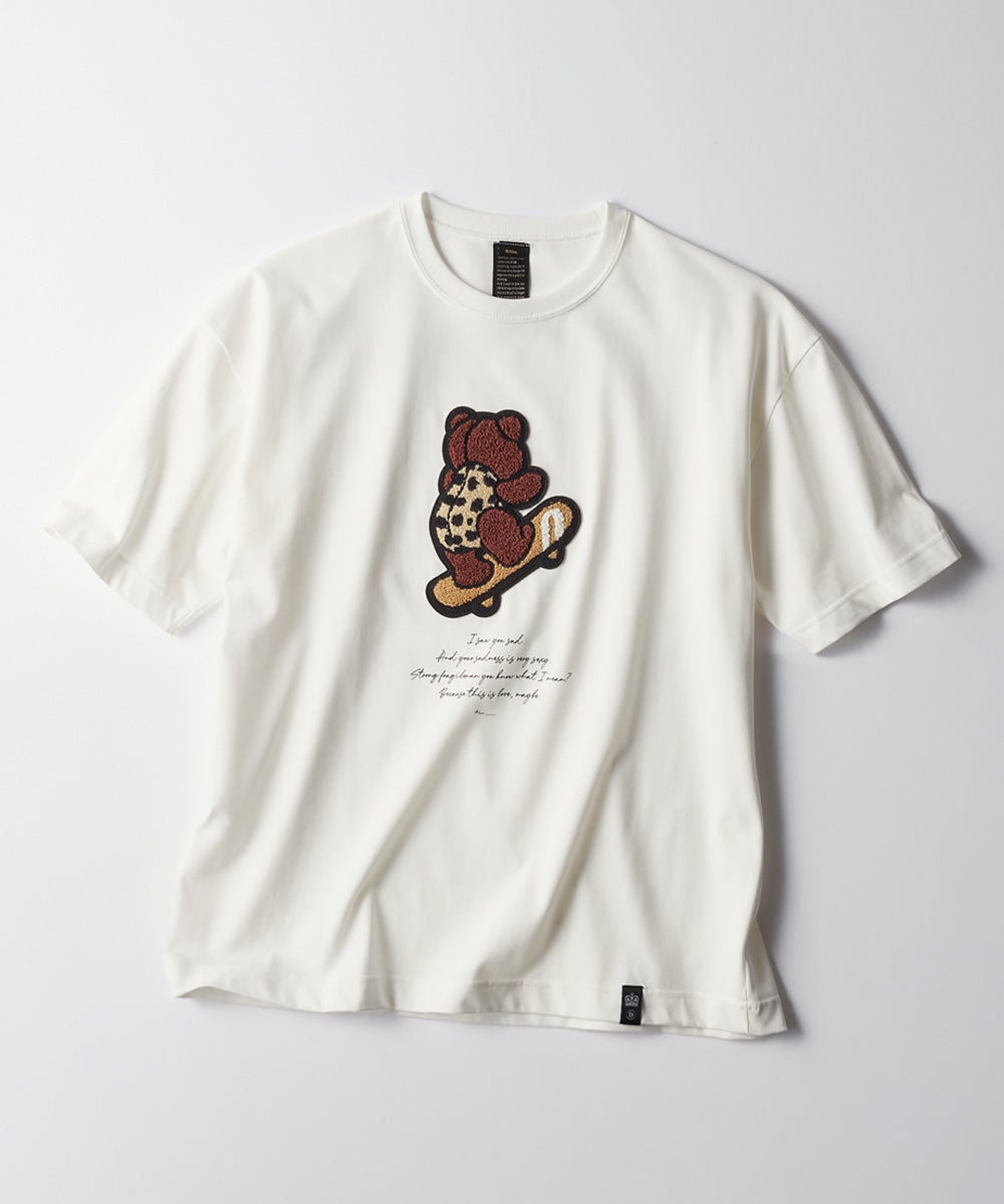 D/him スケボーベアワッペンTシャツ（WEB限定） TOPS Night STORE