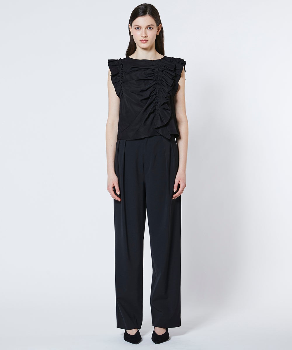 Sov. / アシンメトリーボリュームフリルブラウス TOPS Night STORE