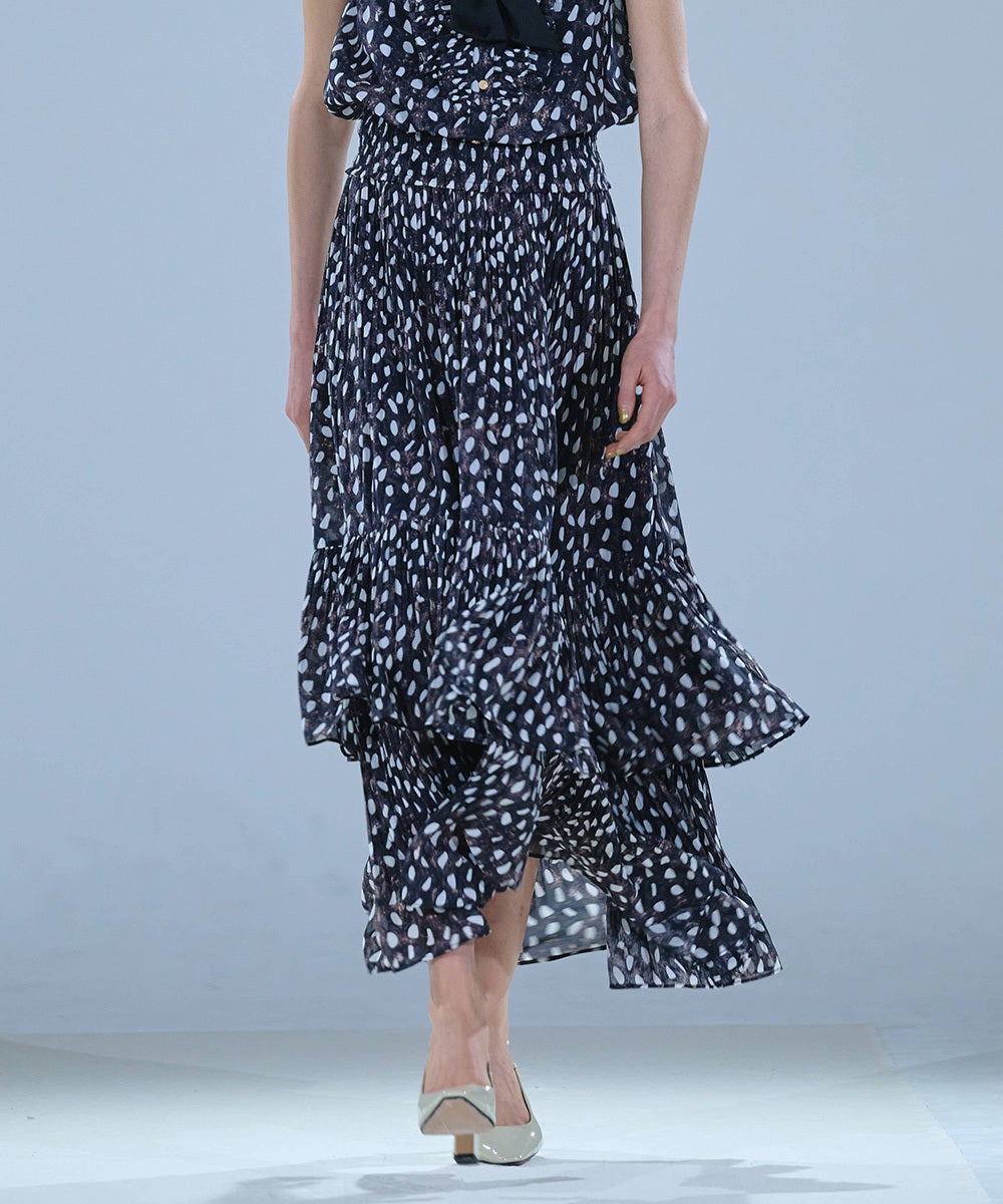 Sov. / ドットシフォンフリルボウタイブラウス(予約) TOPS Night STORE
