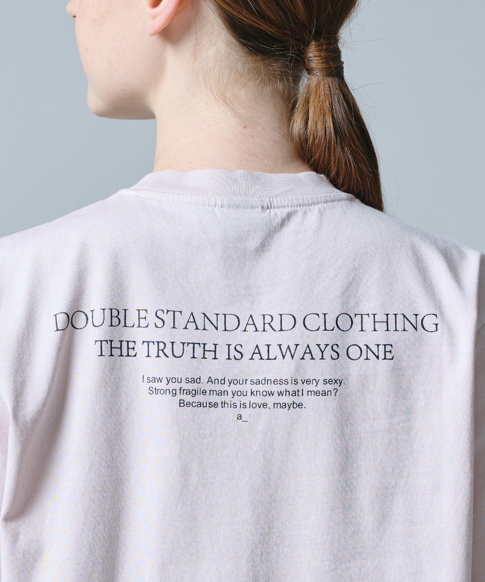 DOUBLE STANDARD CLOTHING レースドッキング Tシャツ DSC / 天竺ドッキングレースTシャツ TOPS Night STORE | ダブル