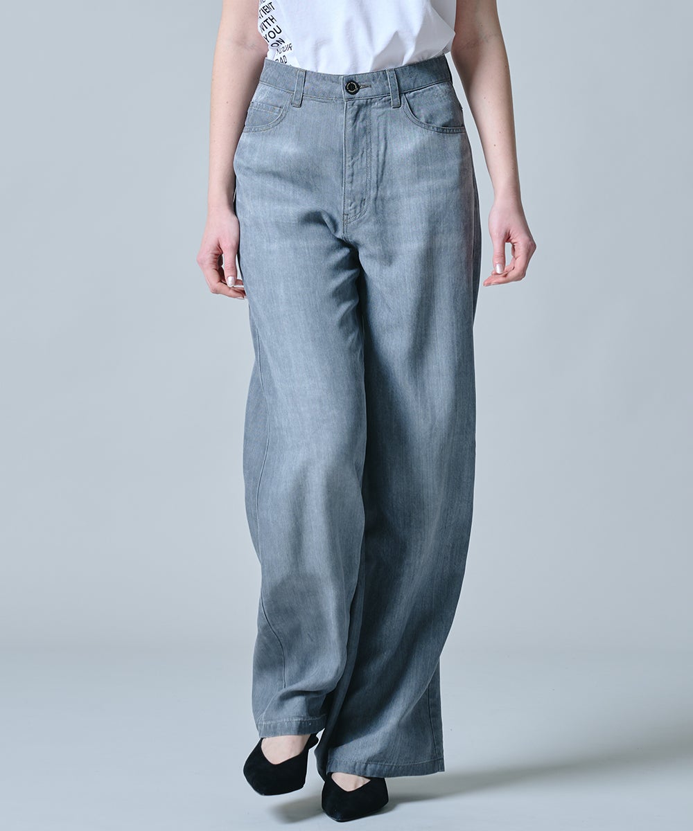 DSC / テンセルワイドデニムパンツ BOTTOMS Night STORE | ダブル