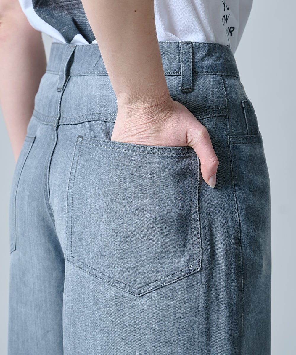 DSC / テンセルワイドデニムパンツ BOTTOMS Night STORE | ダブル