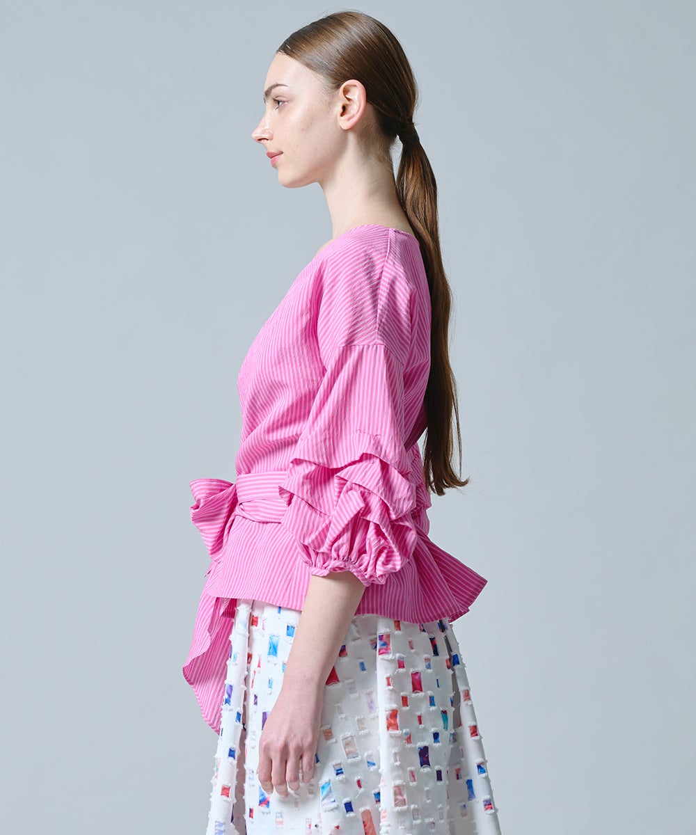 DSC / カシュクールボリュームスリーブブラウス TOPS Night STORE