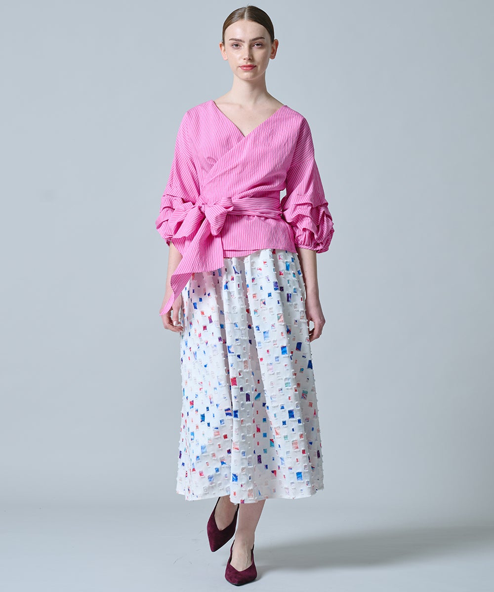 DSC / カシュクールボリュームスリーブブラウス TOPS Night STORE