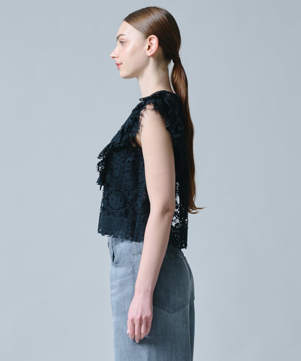 DSC / レースフリルブラウス TOPS Night STORE | ダブルスタンダード