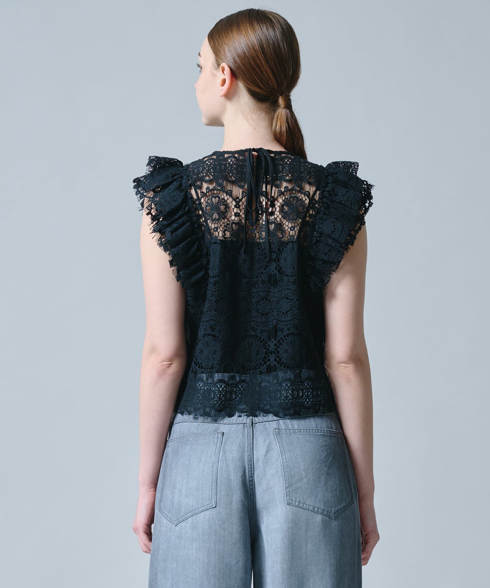 DSC / レースフリルブラウス TOPS Night STORE | ダブルスタンダード