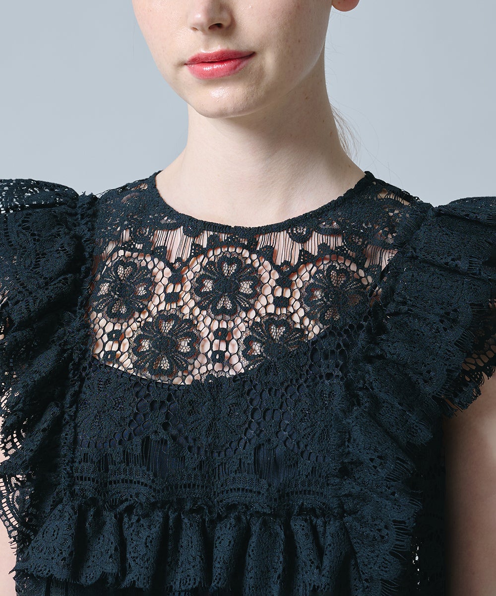 DSC / レースフリルブラウス TOPS Night STORE | ダブルスタンダード