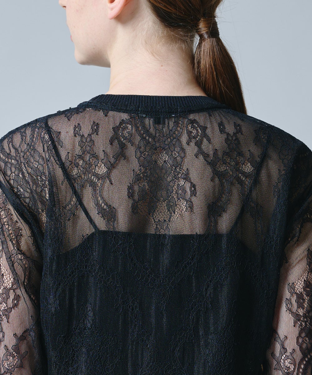 DSC / パネル柄レーストップス TOPS Night STORE | ダブルスタンダード