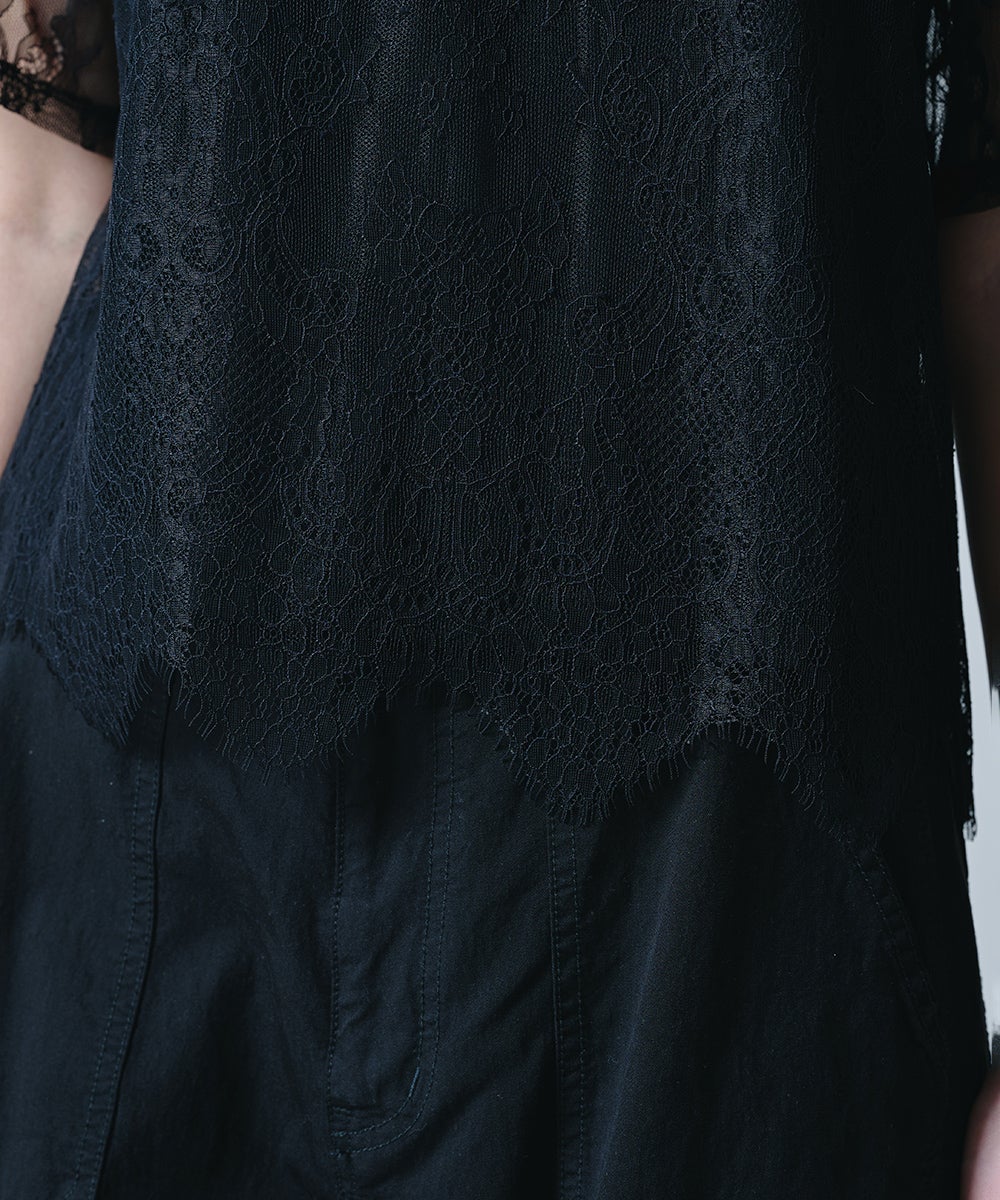 DSC / パネル柄レーストップス TOPS Night STORE | ダブルスタンダード