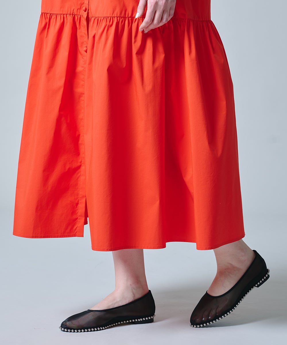 DSC / タイプライターフリルネックワンピース DRESS Night STORE