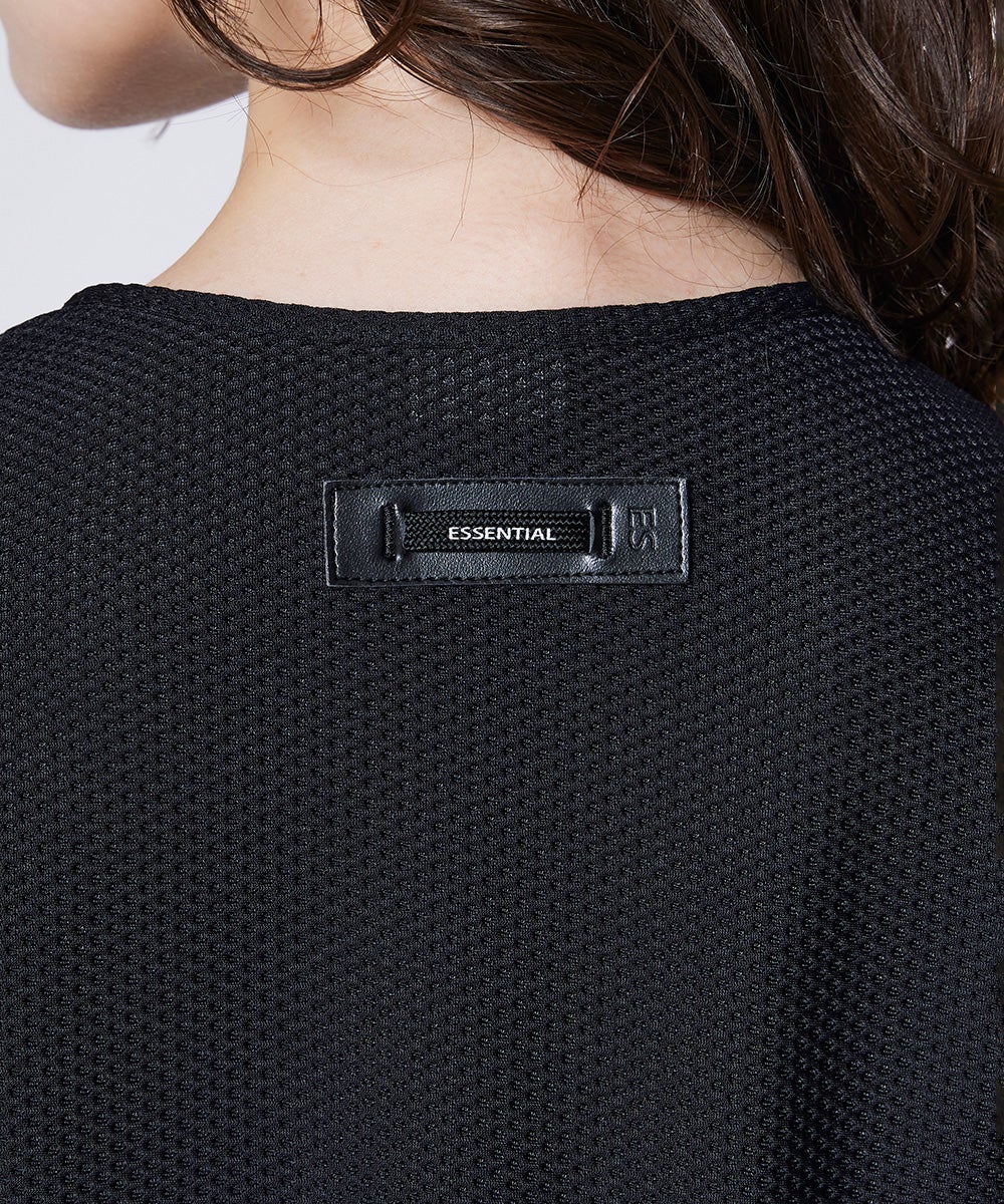 ESSENTIAL / メッシュトリコット ジッパートップス TOPS Night STORE