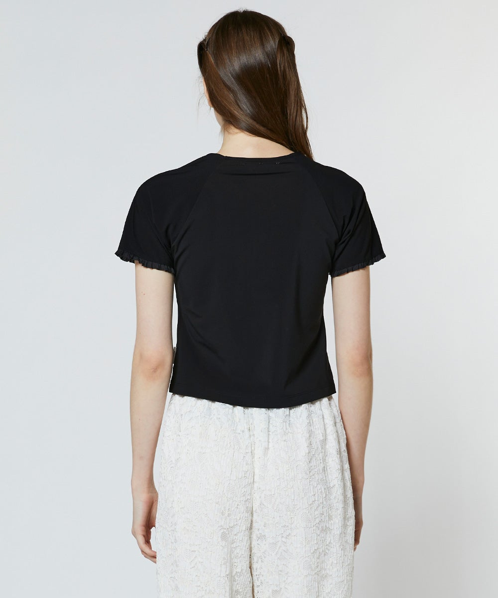 ESSENTIAL / トリコットフリルトップス TOPS Night STORE | ダブル