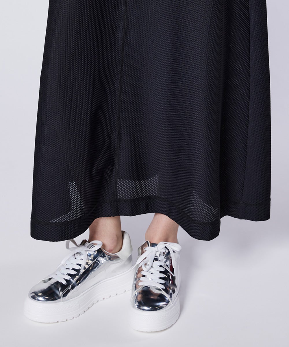 ESSENTIAL / メッシュトリコット マキシワンピース DRESS Night STORE