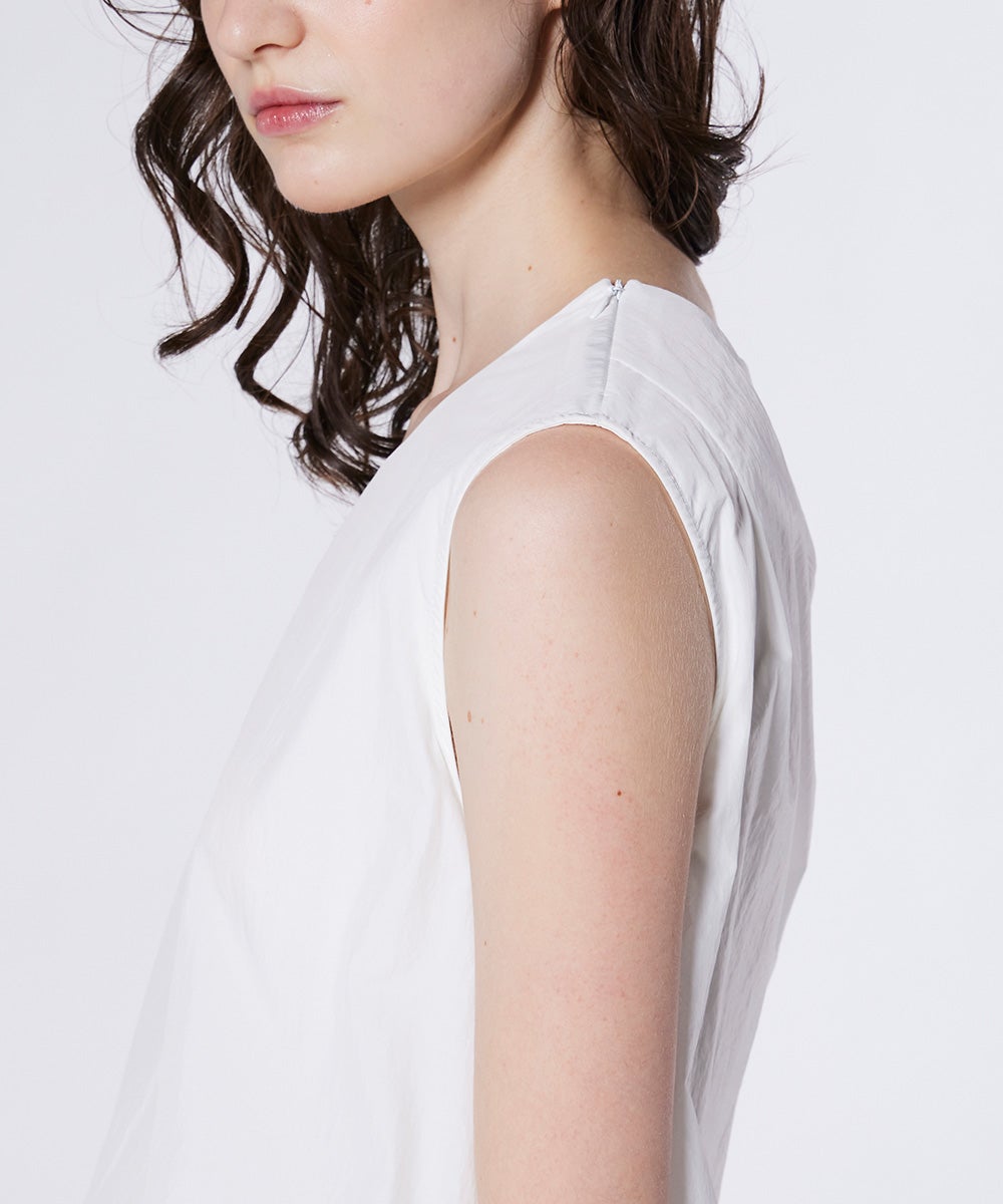 ESSENTIAL / ストレッチタフタ レイヤードワンピース DRESS Night