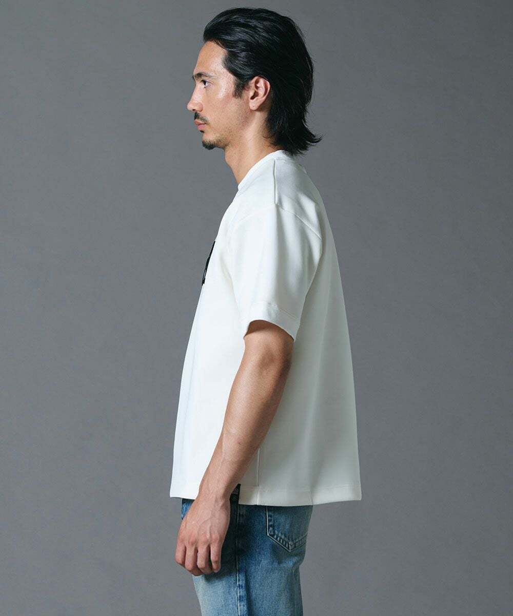 D/him H刺繍スキューバニットTシャツ TOPS Night STORE | ダブル