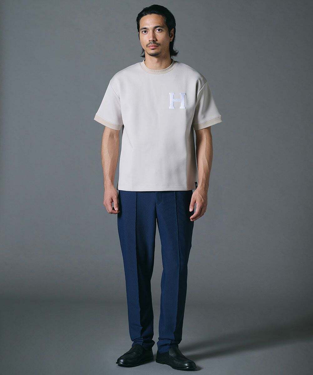 D/him H刺繍スキューバニットTシャツ 半袖 ダブスタ 新品未使用タグ付き D/him H刺繍スキューバニットTシャツ TOPS Night STORE | ダブル