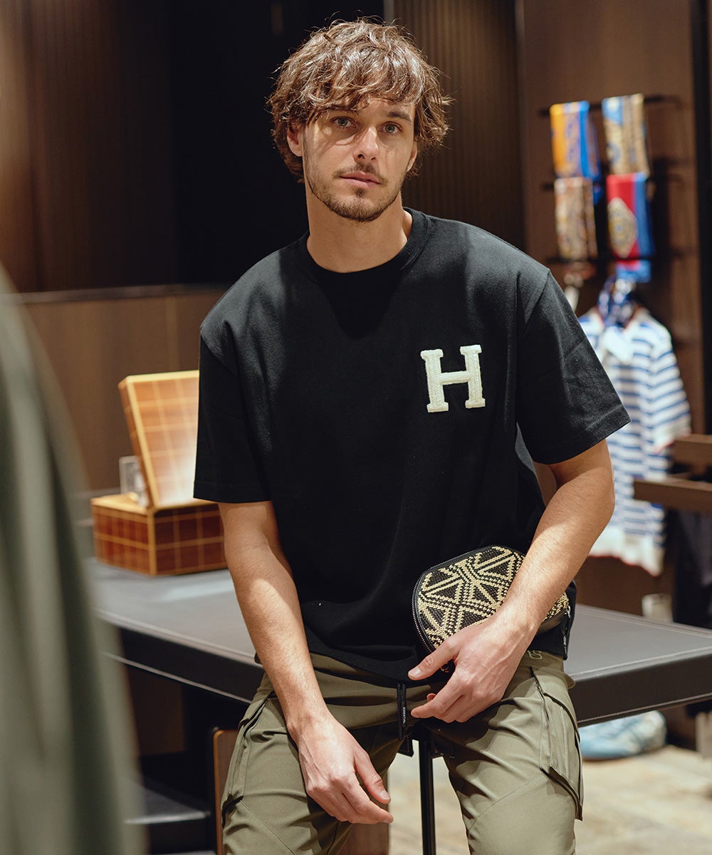 D/him H刺繍フライスTシャツ TOPS Night STORE | ダブルスタンダード