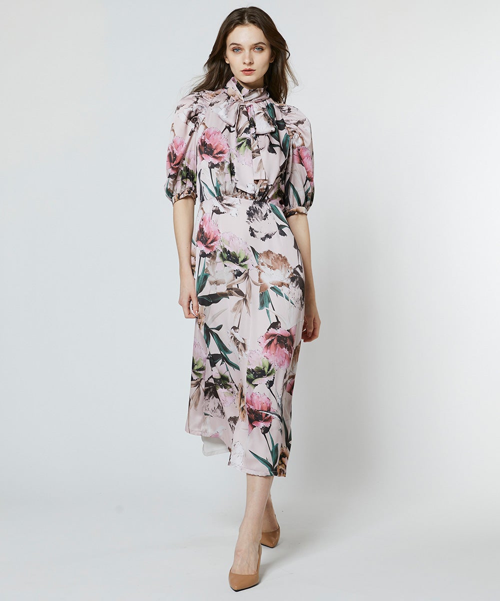 CORCOVADO / ヌードカーネーション ボウタイドレス DRESS Night STORE