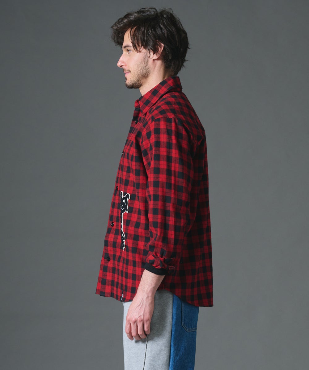 D/him 先染めフランネルチェックシャツ TOPS Night STORE | ダブル
