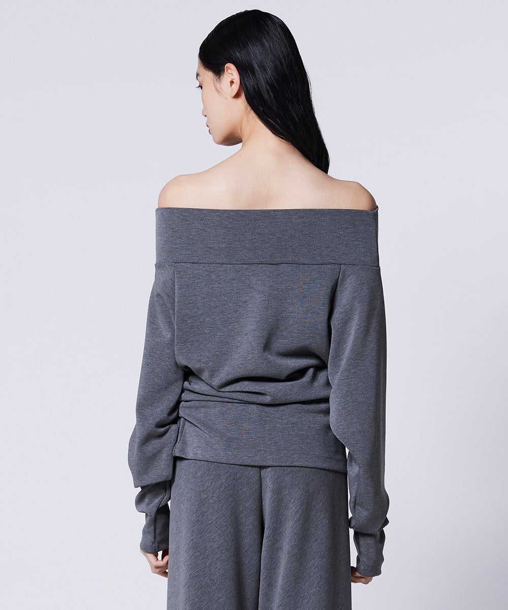 Sov. / オフショルダーダンボールニット TOPS Night STORE | ダブル