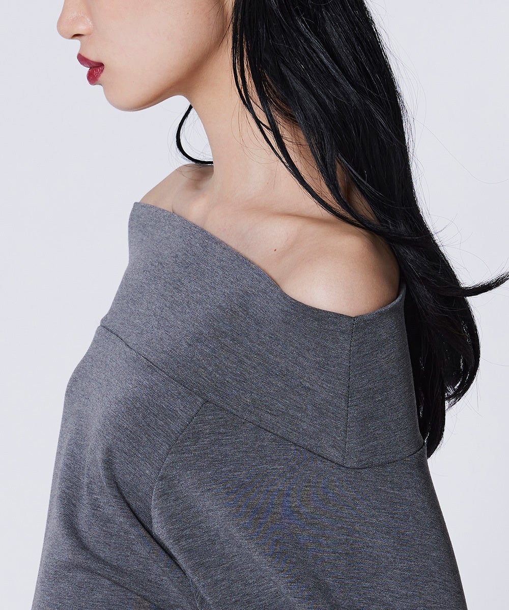 Sov. / オフショルダーダンボールニット TOPS Night STORE | ダブル