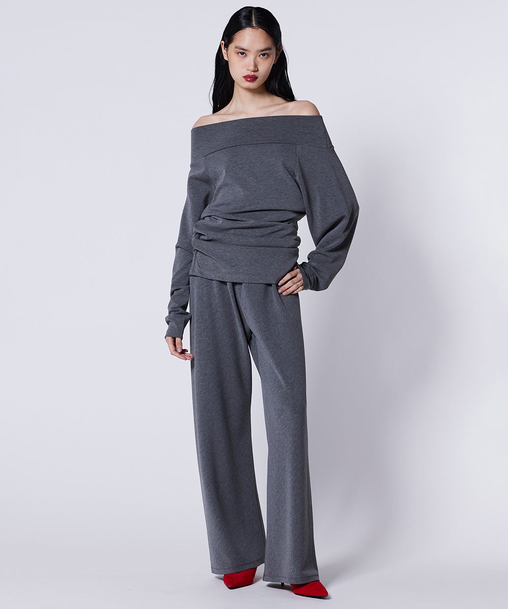 Sov. / オフショルダーダンボールニット TOPS Night STORE | ダブル