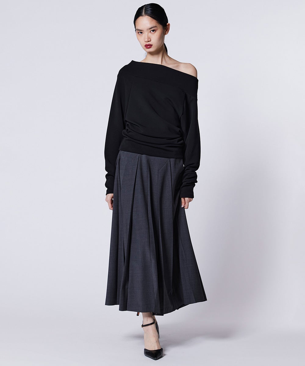Sov. / オフショルダーダンボールニット TOPS Night STORE | ダブル