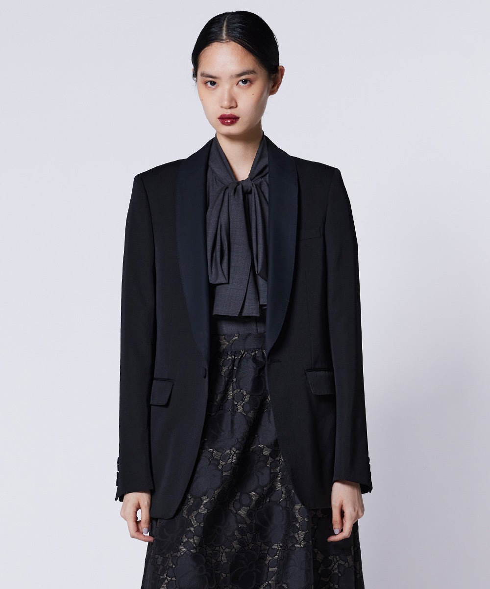 新品タグ付】Sov. ダブルスタンダードクロージング レースジャケット 黒 38 2026 A／W DOUBLE STANDARD CLOTHING ／ Sov. | Night STORE | ダブル