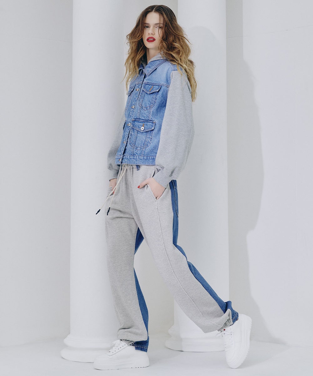 DSC / ドッキングデニムパンツ BOTTOMS Night STORE | ダブル