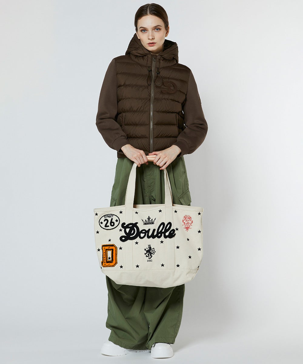 DSC / ワッペン刺繍トートバッグ GOODS Night STORE | ダブル