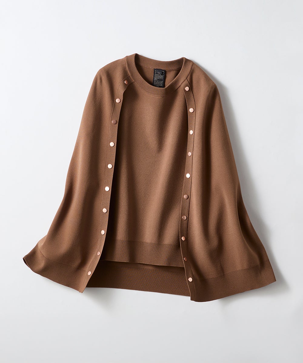 AKKO×Sov. / ボタンアレンジニットケープ(WEB限定) TOPS Night STORE