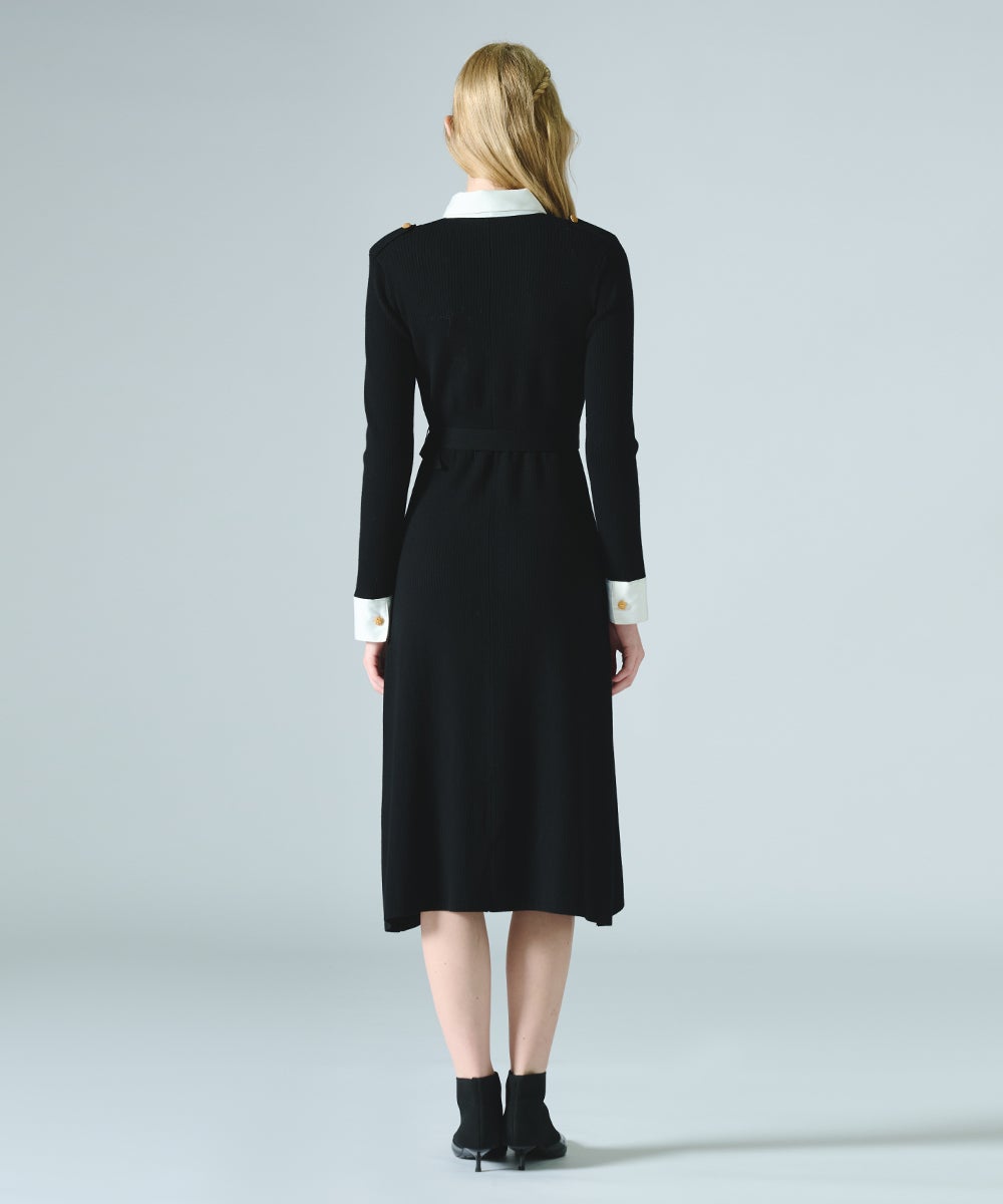 CORCOVADO / SNOWY リブニットシャツドレス DRESS Night STORE
