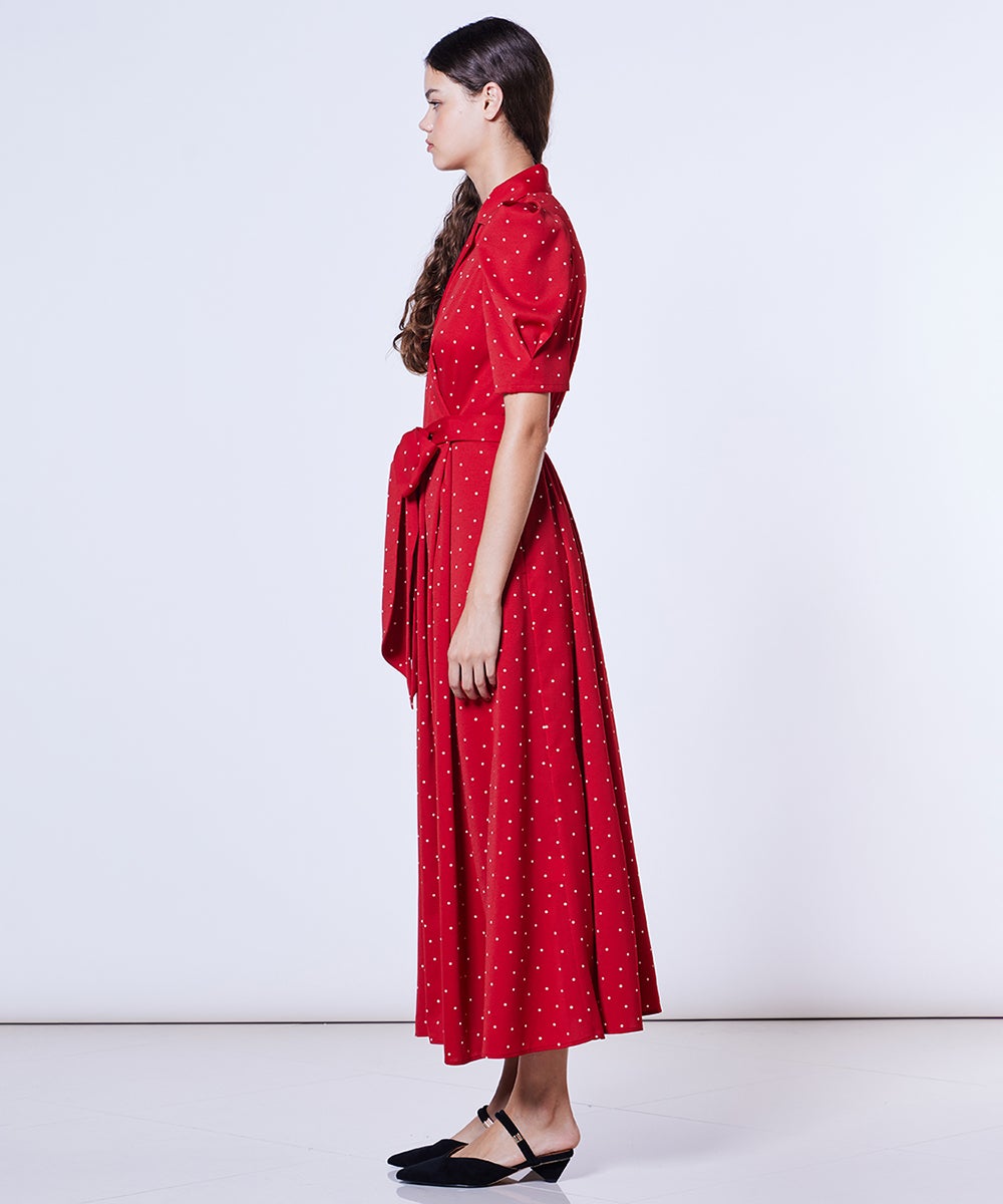 DSC / パフスリーブ ドットワンピース(WEB限定) DRESS Night STORE