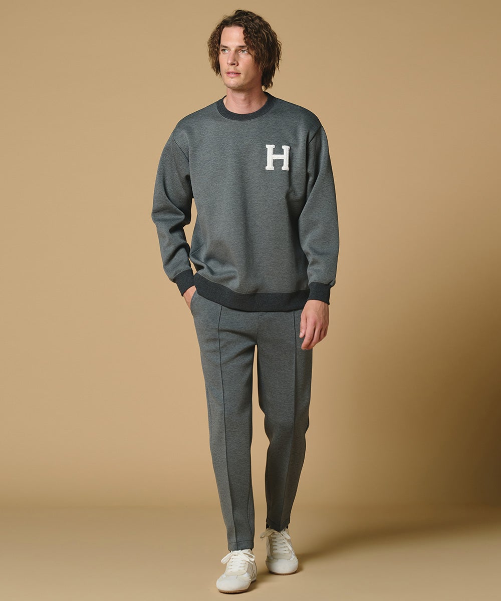 D/him H刺繍ダンボールニットロンT TOPS Night STORE | ダブル